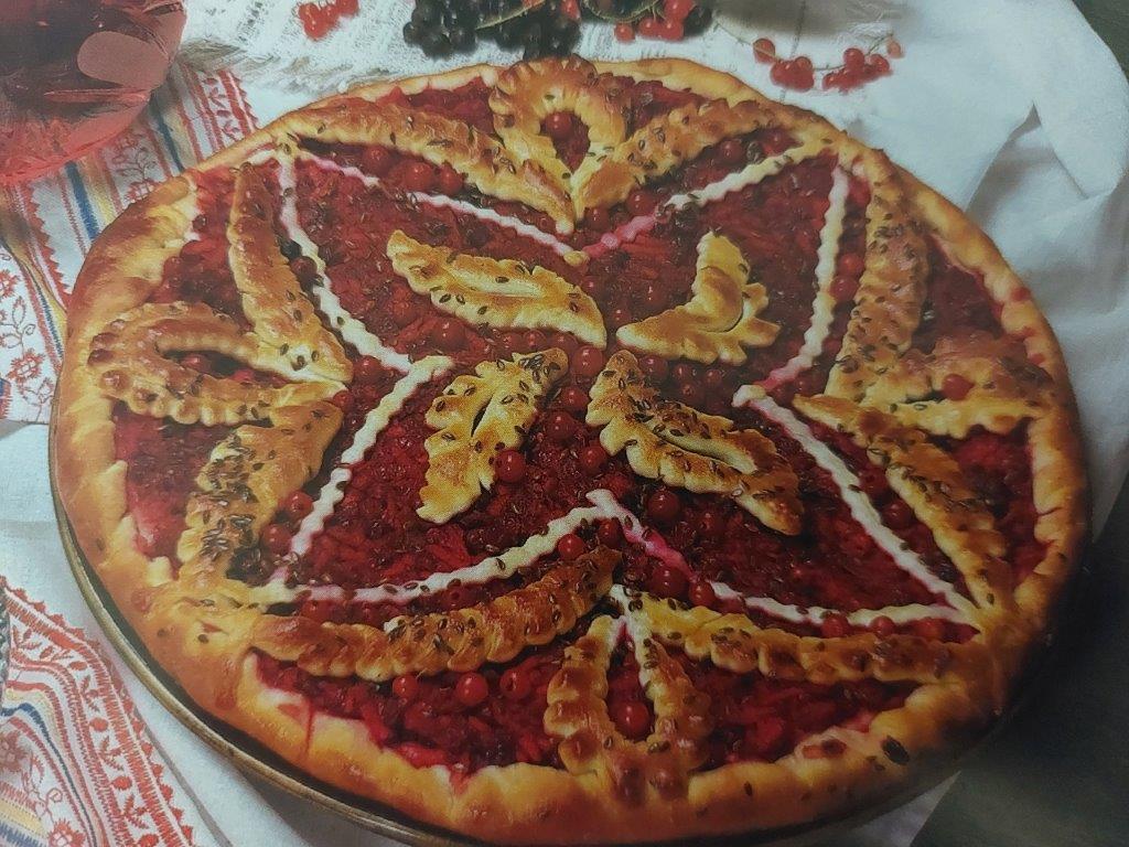 Torta russa di mirtilli