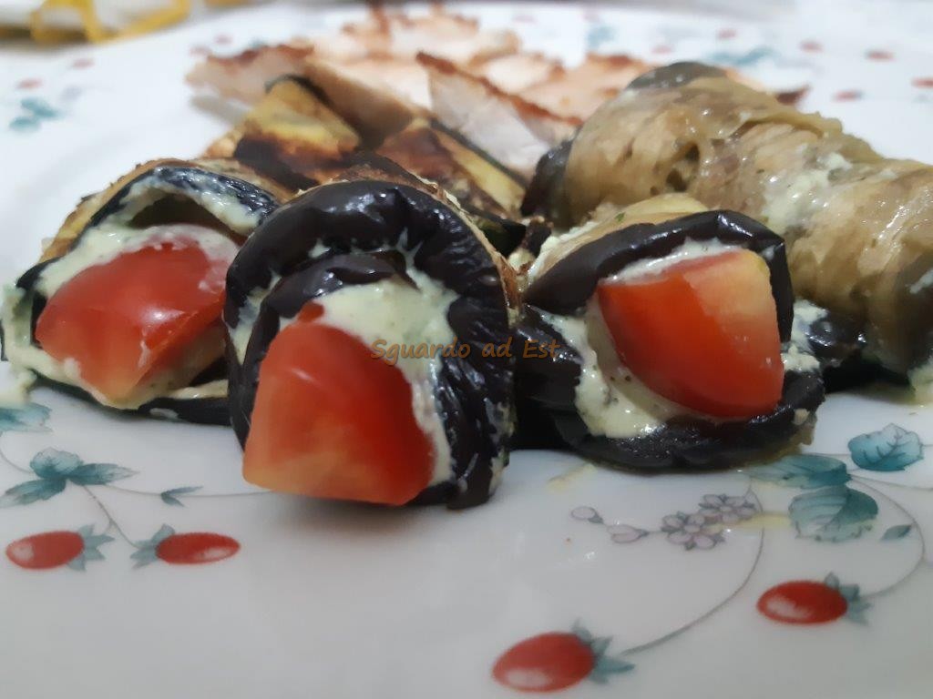 Involtini di melanzane alla russa